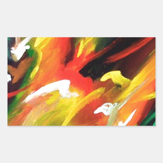 Sticker Rectangulaire Expressionism (Devant)