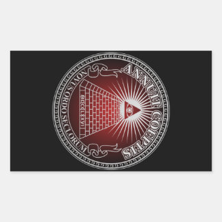 Sticker Rectangulaire Eye of Providence 4