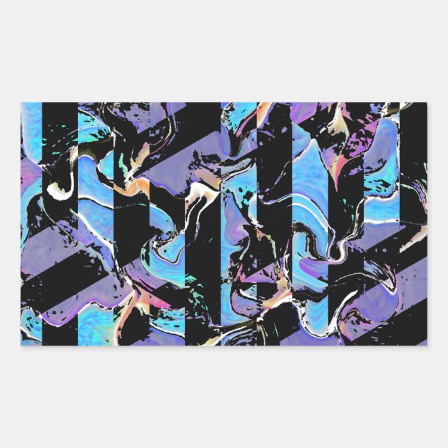 Sticker Rectangulaire Eyesore classique collant rond classique (Devant)