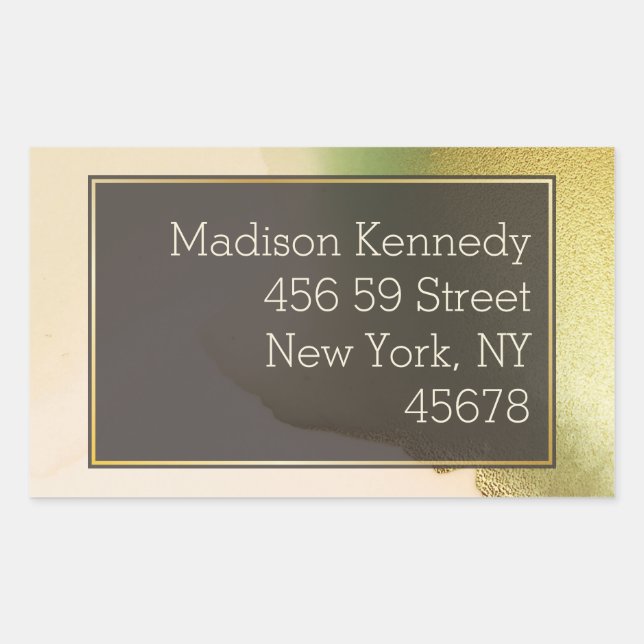 Sticker Rectangulaire Fab Chartreuse 🤵 audacieux et élégant Mariage bud (Devant)