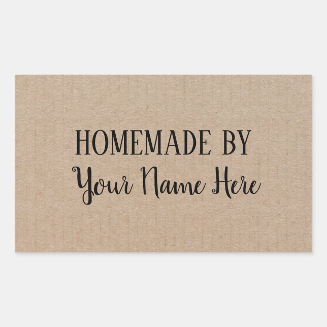 Sticker Rectangulaire Fabriqué Maison Par Coca-Cie Cake Vintage (Devant)