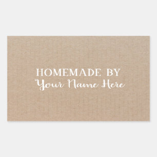 Sticker Rectangulaire Fabriqué Maison Par Coca-Cie Cake Vintage