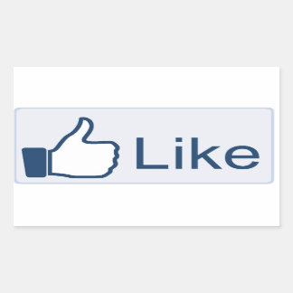 Sticker Rectangulaire Facebook 'J'Aime'
