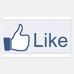 Sticker Rectangulaire Facebook 'Liked