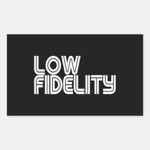 Sticker Rectangulaire Faible fidélité