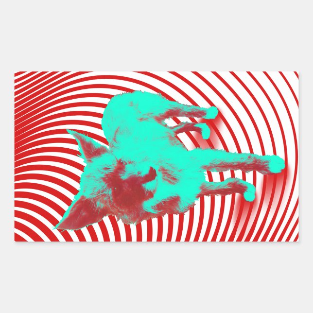 Sticker Rectangulaire fainéant brumie (Devant)