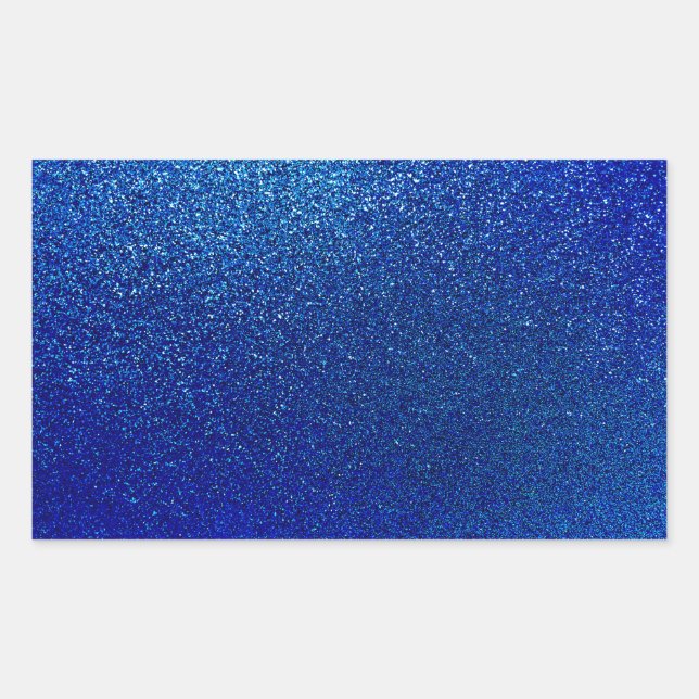 Sticker Rectangulaire Faux Blue Parties scintillant Arrière - plan Spark (Devant)