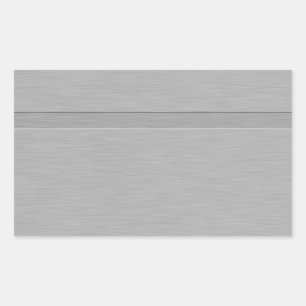 Sticker Rectangulaire Faux brossé métal avec Groove