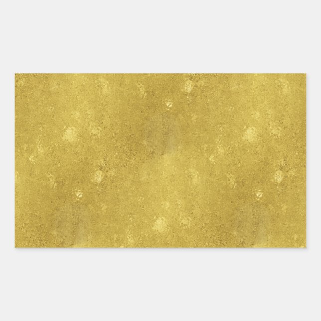Sticker Rectangulaire Faux Gold Foil Texture Arrière - plan Sparkle Modè (Devant)