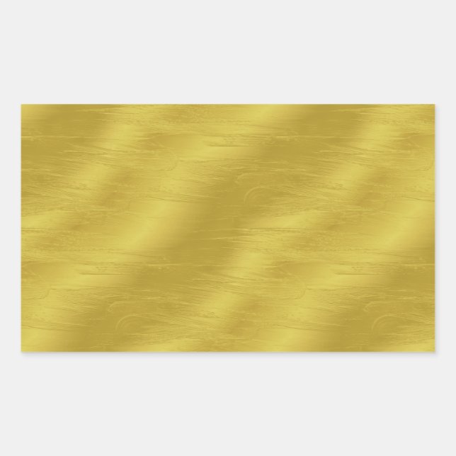 Sticker Rectangulaire Faux Gold Foil Texture Arrière - plan Sparkle Modè (Devant)