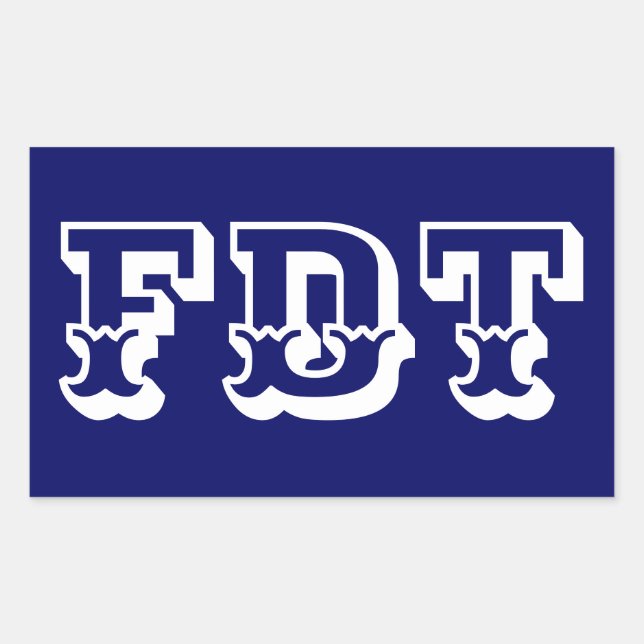 STICKER RECTANGULAIRE FDT (Devant)