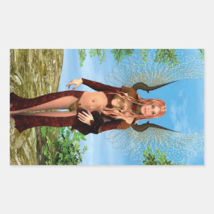 Sticker Rectangulaire Fée magique