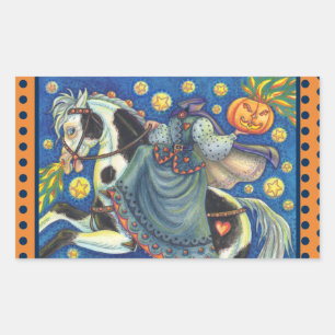 Sticker Rectangulaire FEMME SANS TÊTE, BILLETS SIDESADDLE Rec