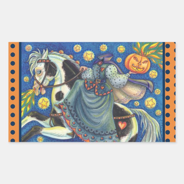 Sticker Rectangulaire FEMME SANS TÊTE, BILLETS SIDESADDLE Rec (Devant)