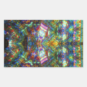 Sticker Rectangulaire Fenêtre en verre tendu