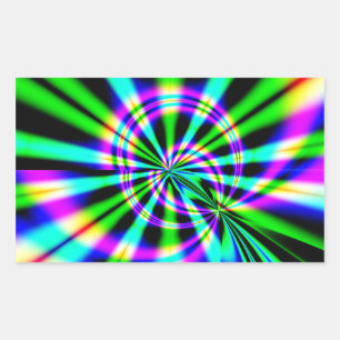 Sticker Rectangulaire Ferris Wheel Fractal Art