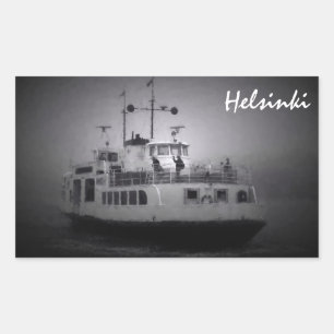 Sticker Rectangulaire Ferry Suomenlinna (Helsinki) en bâton de brouillar