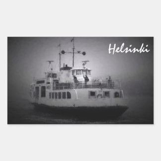 Sticker Rectangulaire Ferry Suomenlinna (Helsinki) en bâton de brouillar