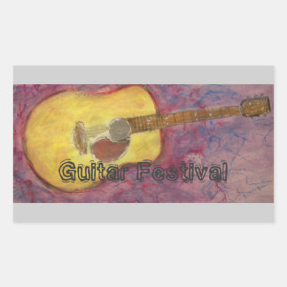 Sticker Rectangulaire Festival de guitare