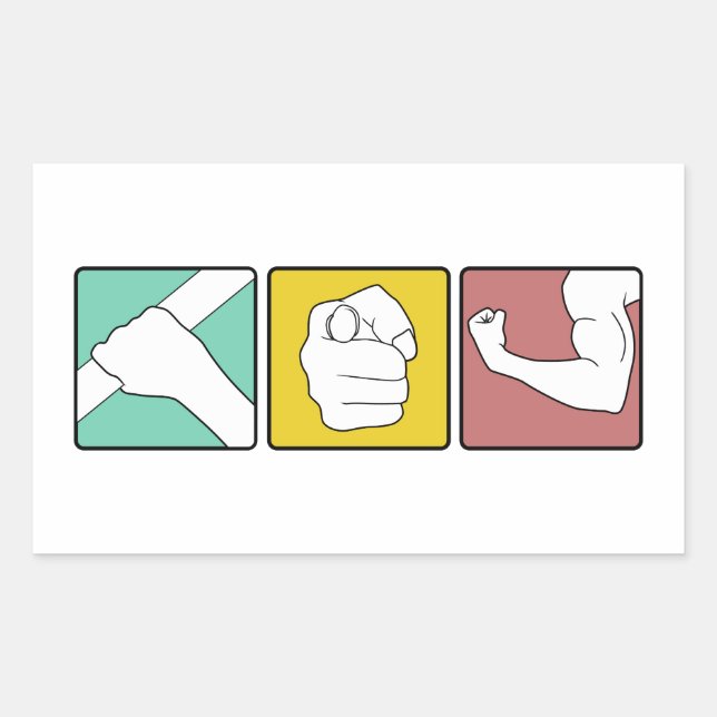 Sticker Rectangulaire FESTIVUS illustré (Devant)