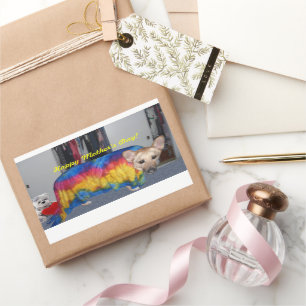 Sticker Rectangulaire Fête des mères Modélisation des vêtements