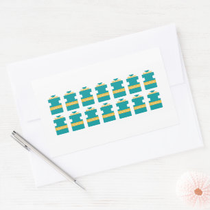 Sticker Rectangulaire Feuille d'autocollant à bouteille d'eau hydratée