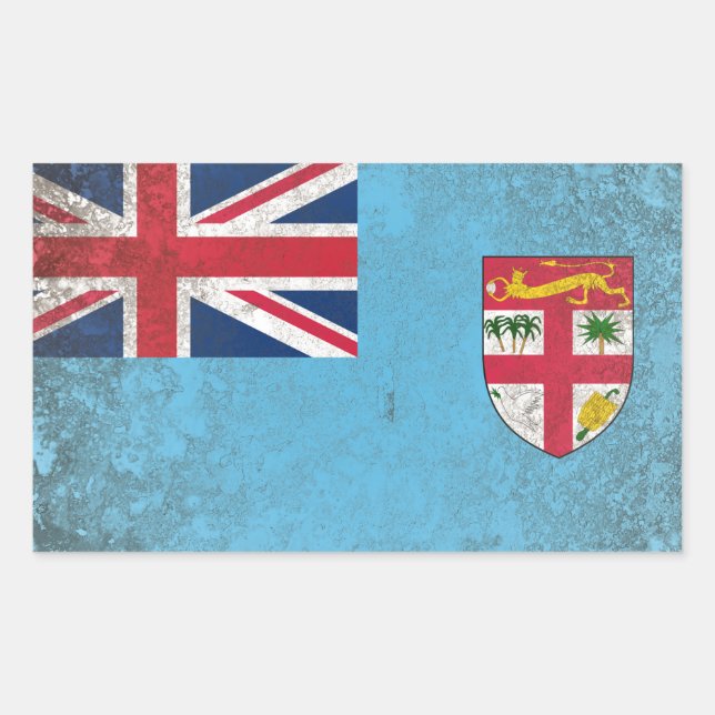 Sticker Rectangulaire Fidji (Devant)
