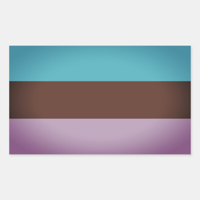 Sticker Rectangulaire Fierté androsexuelle (Devant)