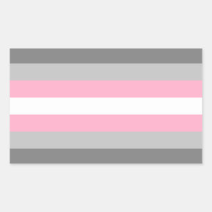 Sticker Rectangulaire Fierté Demi-fille