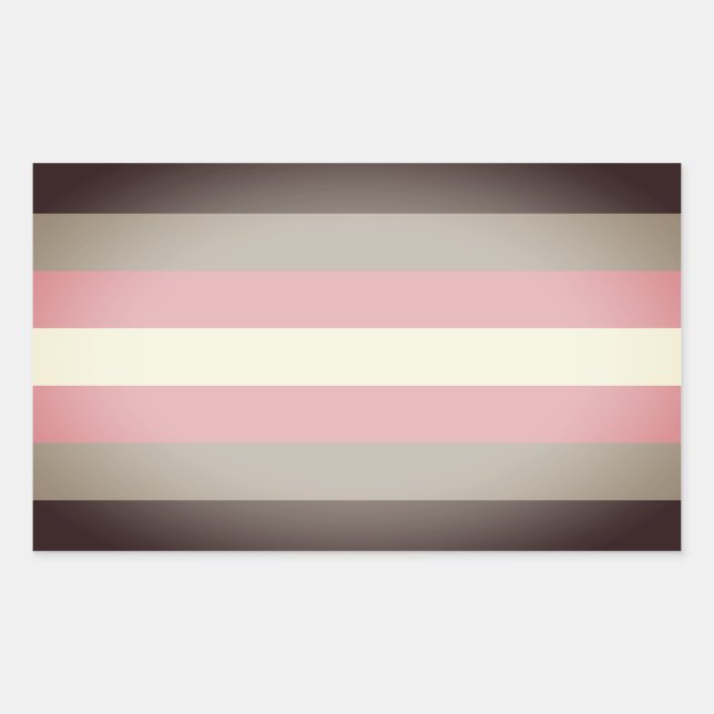 Sticker Rectangulaire Fierté Demi-fille (Devant)