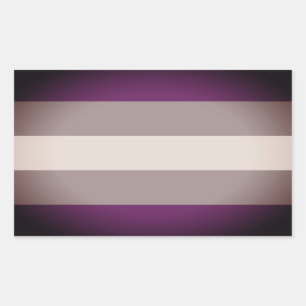 Sticker Rectangulaire Fierté grise sexuelle