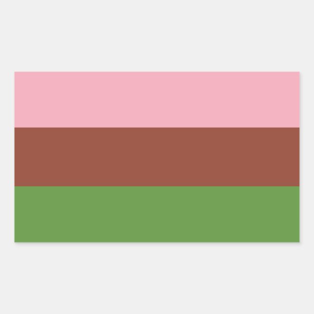 Sticker Rectangulaire Fierté gynosexuelle (Devant)