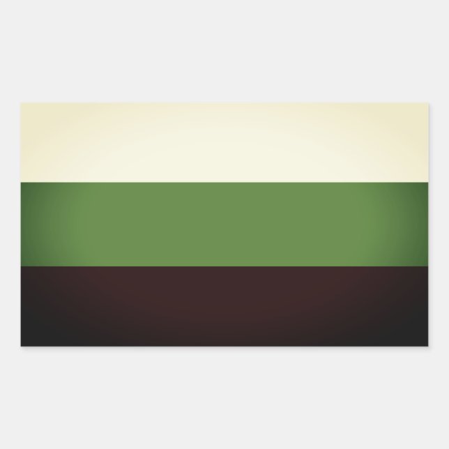 Sticker Rectangulaire Fierté Neutrois (Devant)