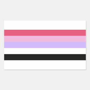 Sticker Rectangulaire Fierté réciprosexuelle
