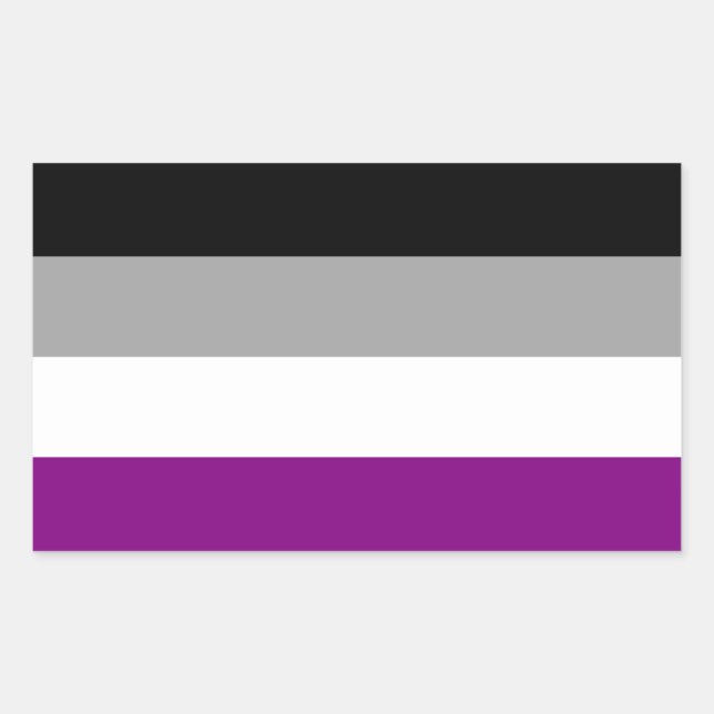 Sticker Rectangulaire Fierté sexuelle (Devant)