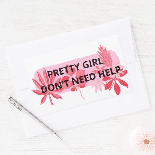 Sticker Rectangulaire Filles  (Enveloppe)