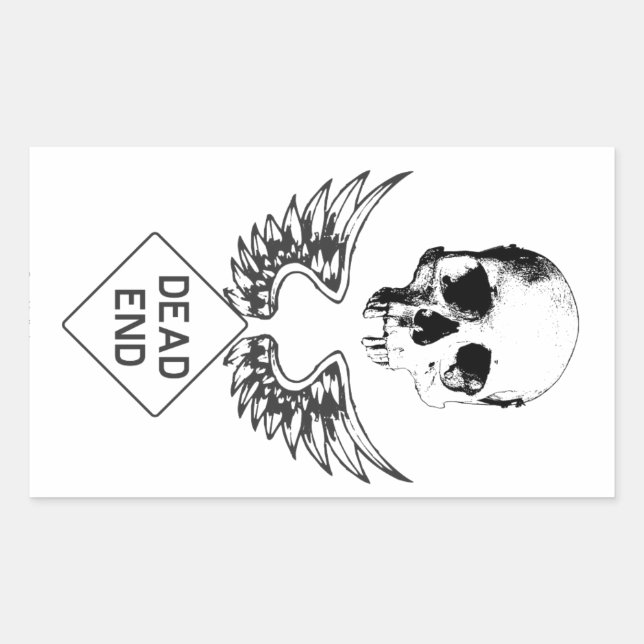 Sticker Rectangulaire Fin morte (Devant)