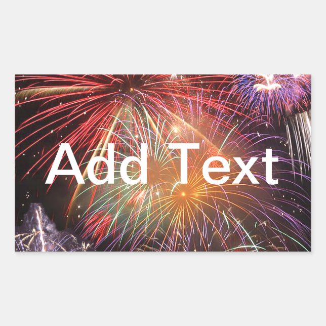 Sticker Rectangulaire Finale Fireworks (Devant)