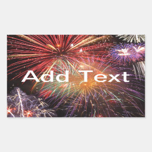 Sticker Rectangulaire Finale Fireworks