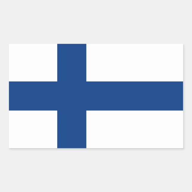 STICKER RECTANGULAIRE FINLANDE (Devant)