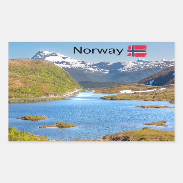 Sticker Rectangulaire Finnvikvatnet (Devant)