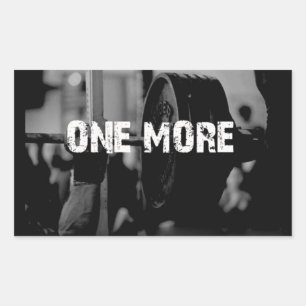 Sticker Rectangulaire Fitness Motivationnelle
