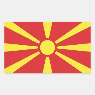 Sticker Rectangulaire Flag de Macedonia