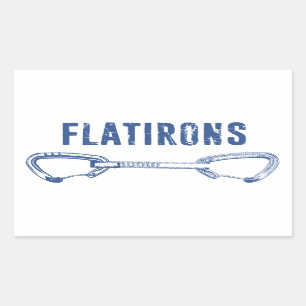 Sticker Rectangulaire Flatirons Colorado Rock Escalade