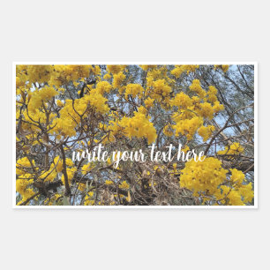 Sticker Rectangulaire Fleur de la nature