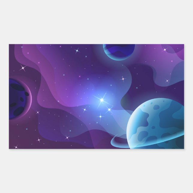 Sticker Rectangulaire Fleur sauvage aquarelle (Devant)