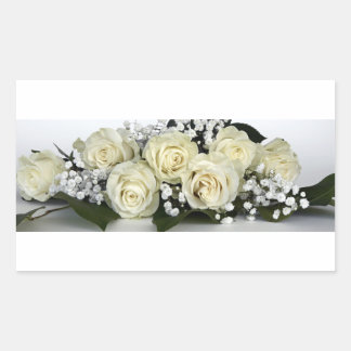 Sticker Rectangulaire Fleurs