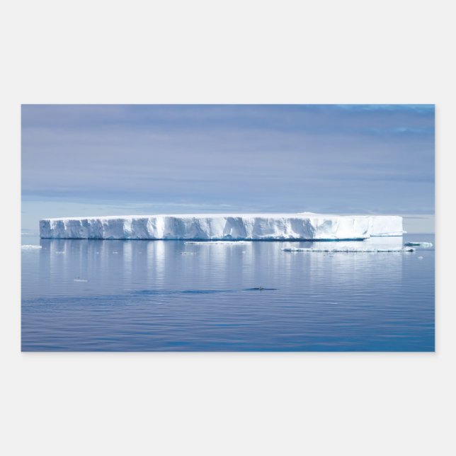 Sticker Rectangulaire Floating iceberg (Devant)