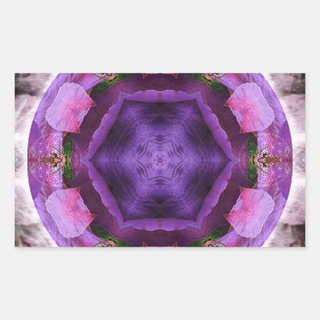 Sticker Rectangulaire Floraison (Devant)