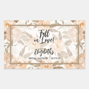 Sticker Rectangulaire Floral d'automne rustique
